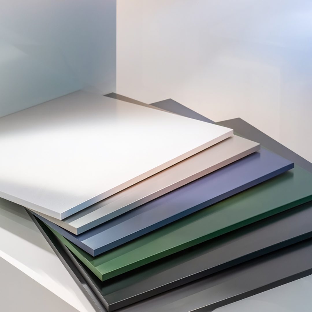 Voorgelakt aluminium - Overzicht platen kleuren