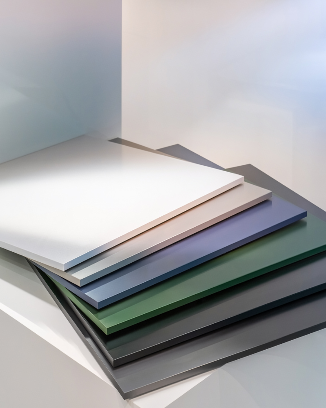 Voorgelakt aluminium - Overzicht platen kleuren